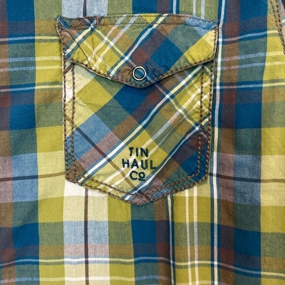 Tin Haul Snap Button Down Long sleeve LG - Picture 3 of 8